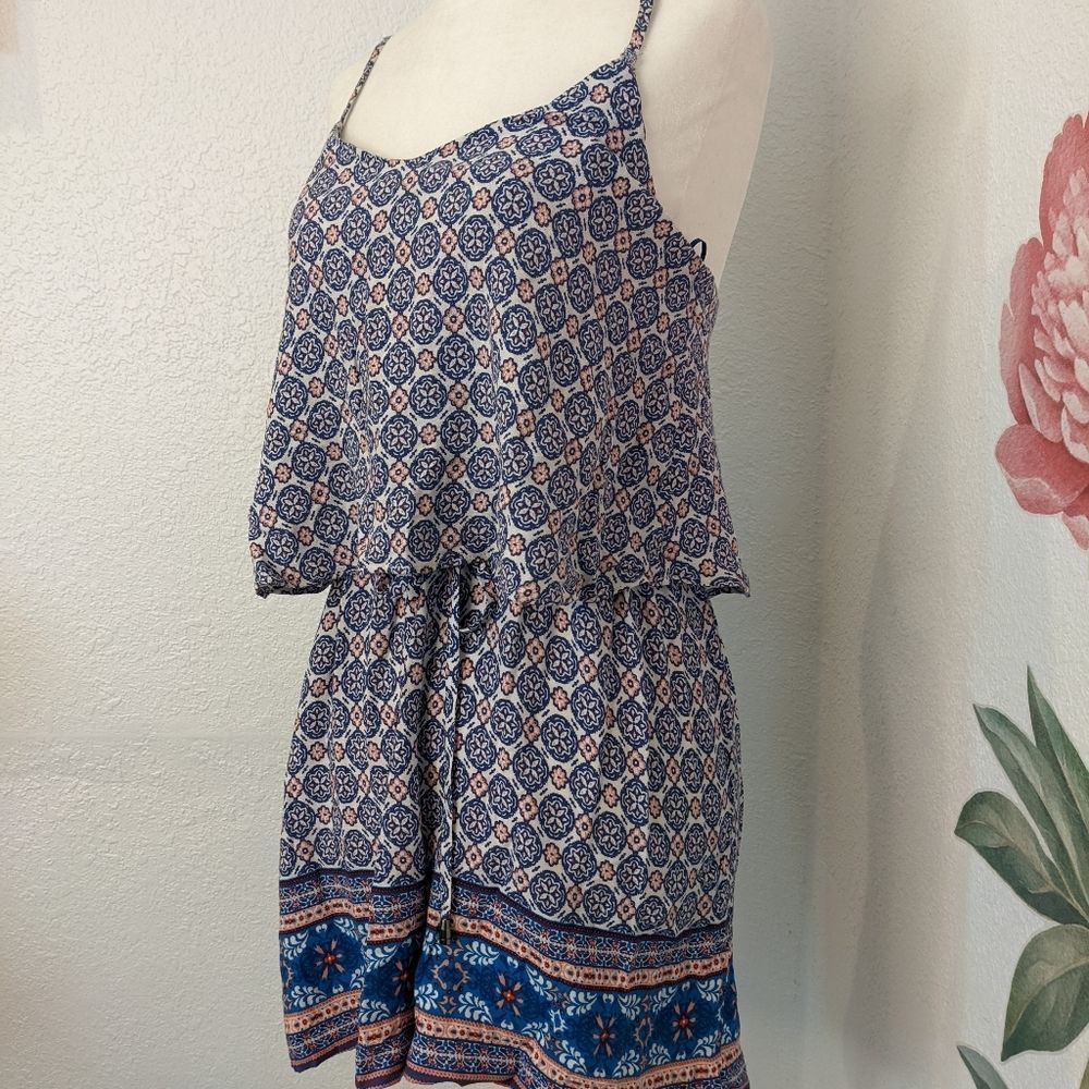 Skies Are Blue Strappy Romper